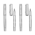 Vente en gros Stylized Silver Roller Pen Laser Engrave Metal Pen